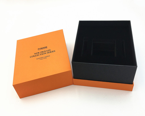 Boîte-cadeau de luxe fait sur commande de papier maroquin bronzant Logo Jewelry Box Set