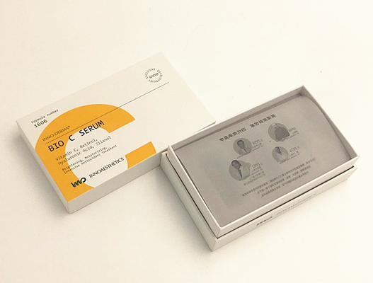 Les produits de soin pour la peau empaquettent la boîte de empaquetage adaptée aux besoins du client par modèle solide de luxe de boîte-cadeau