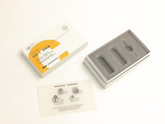 Les produits de soin pour la peau empaquettent la boîte de empaquetage adaptée aux besoins du client par modèle solide de luxe de boîte-cadeau