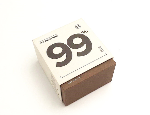 La texture onduleuse de M2M Coffee Packaging Boxes retirent l'emballage