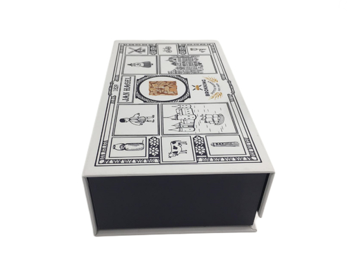 Boîte-cadeau de empaquetage cosmétique de papier de luxe rigide fait sur commande en gros avec le couvercle