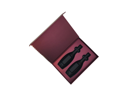 Boîte-cadeau de luxe fait sur commande avec le couvercle et sac de papier remplaçable de ruban pour la Saint-Valentin