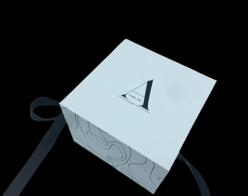 Emballage d'oeufs fileté de boîte-cadeau de Noël de graffiti de pli de double ouverture de ruban demi