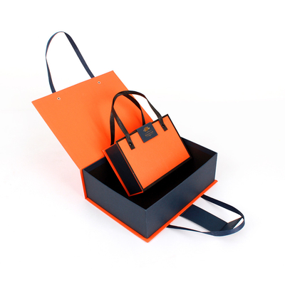 Boîte-cadeau magnétique réutilisé de luxe fait sur commande de fermeture imprimant le logo