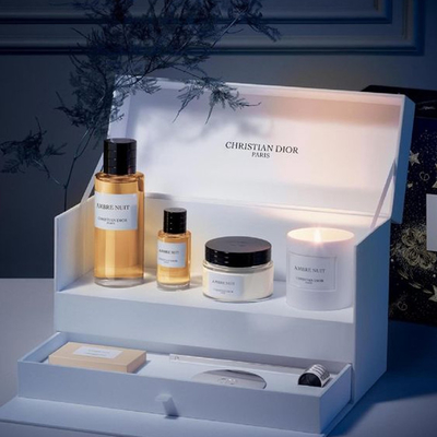 Boîte cosmétique réutilisée par papier de luxe fait sur commande d'huile essentielle d'emballage de cadeau de produits de soins de la peau de parfum de rose de logo d'impression