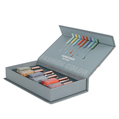 Boîte faite sur commande de luxe de bouteille de soin d'ongle de gel de vernis à ongles de Logo Printed Paper Empty Cosmetic