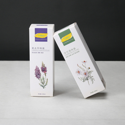 Boîte-cadeau de luxe de estampillage chaud de parfum de feuille d'or pour des soins de la peau