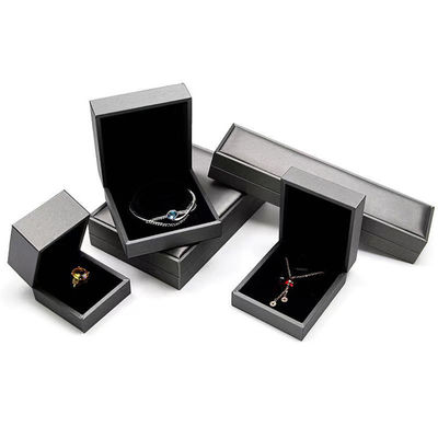 Cuir l'épousant de luxe de Ring Storage Gift Box Brushed de bijoux