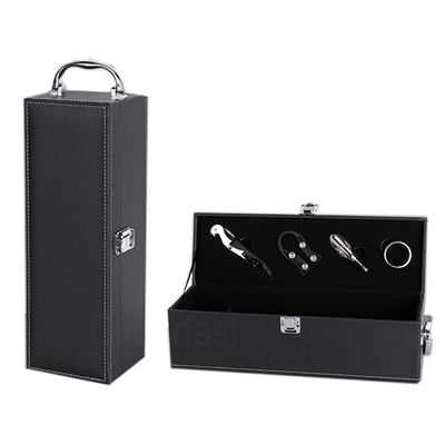 Emballage simple en cuir de boîte à vin du boîte-cadeau 0.25mm d'unité centrale