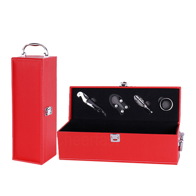 Emballage simple en cuir de boîte à vin du boîte-cadeau 0.25mm d'unité centrale