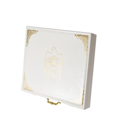 Boîte en cuir avancée de carton de paquet de cadeau de caisse de serrure de boîte-cadeau