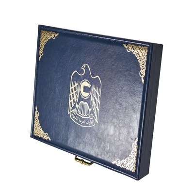 Boîte en cuir avancée de carton de paquet de cadeau de caisse de serrure de boîte-cadeau