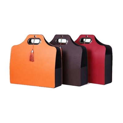 Boîte-cadeau en cuir de 2 bouteilles de vin