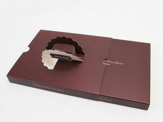 Le boîte-cadeau portatif de surprise de Saint-Valentin de boîte-cadeau de chocolat de poignée de tiroir a adapté aux besoins du client