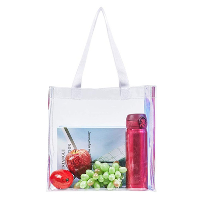 Les femmes voyagent plage le sac à provisions clair qu'olographe de PVC d'emballage imperméabilisent transparent