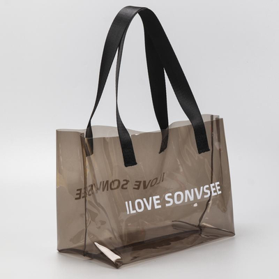 PVC transparent Tote Bag de Holograhicp Tote Shopping Bag Laser Clear