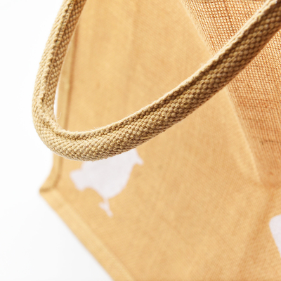 Vie quotidienne imprimée faite sur commande de Tote Bag Beach Bathing Shopping de toile de jute de dames