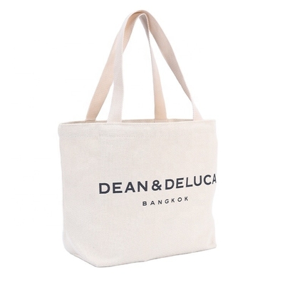 Toile réutilisable organique simple Tote Bag With Pocket de coton de sac à provisions