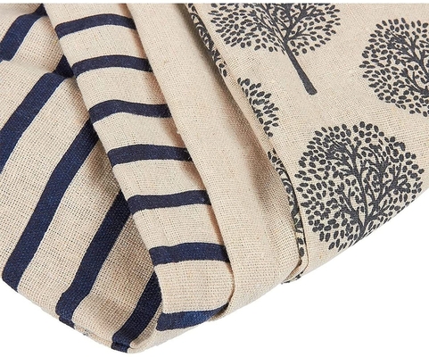 Tissu de toile de coton Tote Bags réutilisable pour l'épicier, pouces des achats 15x16.5