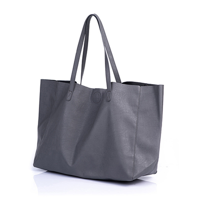 Unité centrale réutilisable Tote Bag en cuir de femmes 	 L39 X W16 X H30 cm