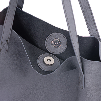 Unité centrale réutilisable Tote Bag en cuir de femmes 	 L39 X W16 X H30 cm