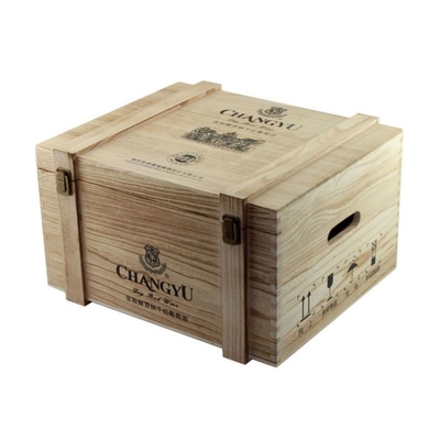 Le grand whiskey a personnalisé la stratification brillante de boîte en bois à vin