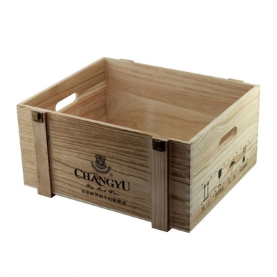 Le grand whiskey a personnalisé la stratification brillante de boîte en bois à vin
