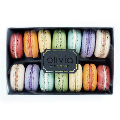 Boîtes de luxe noires de glisseur de Macaron de cadeau d'emballage de carton avec la fenêtre