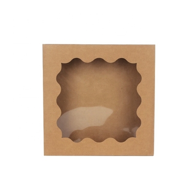 Boîtes de gâteau de papier de Contaienrs de cadeau de nourriture de Macaron de place pour la pâtisserie avec la fenêtre
