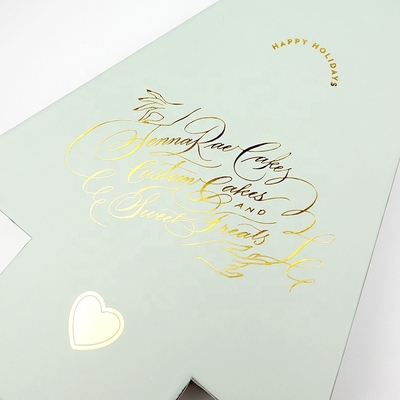Caisse d'emballage de papier rigide de carton de cadeau de Noël imprimant le logo