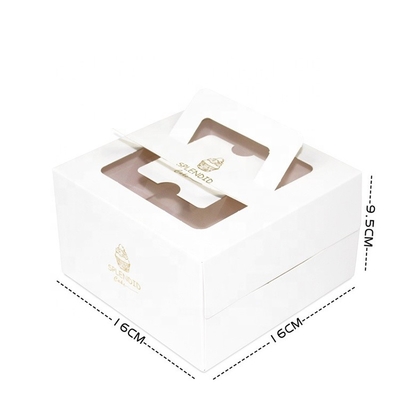 6 boîte de gâteau en plastique de gâteau de 8 pouces de boîte de tiramisu d'espace libre fait sur commande de mousse