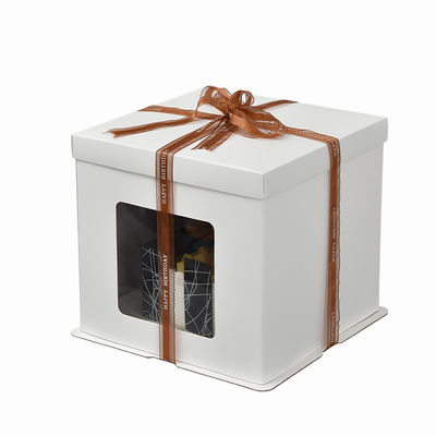 Boîte de gâteau faite sur commande de luxe faite main 6 8 emballage alimentaire cuit au four par partie de 10 pouces