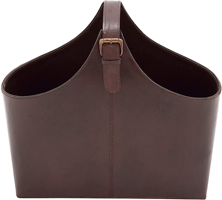 Bon prix Boîte de rangement en cuir de cadeau de panier de main pour le vin/articles divers/cadeau en ligne