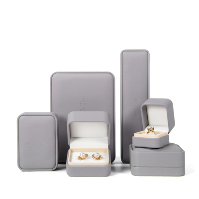 Bon prix Collier fait sur commande Ring Box de bracelet de Logo Leather Jewelry Box Earring en ligne