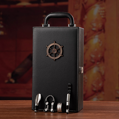 Bon prix Boîte-cadeau en cuir Champagne Bottle Packaging de luxe de cadeau de vin en ligne