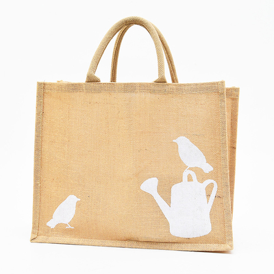Bon prix Vie quotidienne imprimée faite sur commande de Tote Bag Beach Bathing Shopping de toile de jute de dames en ligne