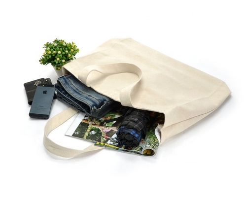 Bon prix Sacs à provisions vides réutilisables de Tote Bag Women Foldable Cotton de toile en ligne
