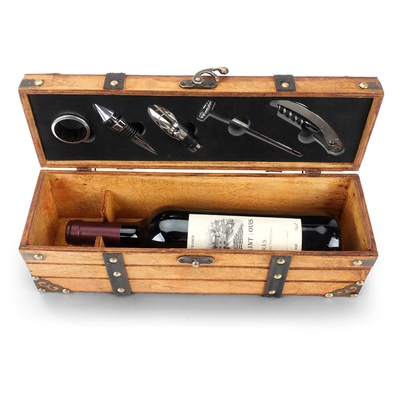 Bon prix Boîte simple à vin de cadeau de cadeau de boîte en bois de la meilleure qualité à vin pour le mariage d'anniversaire en ligne
