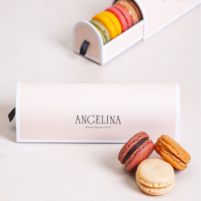 Bon prix Coutume de carton de boîte-cadeau de Macaron de Noël de biscuits en ligne