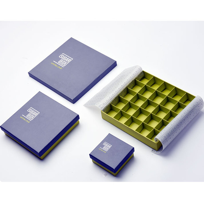 Bon prix Boîte-cadeau de papier écologique Tray Lid Base de plastique de Macaron de sucrerie en ligne