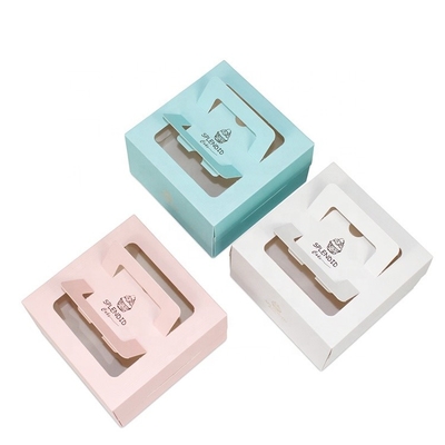 Bon prix L'impression du carton a personnalisé la fenêtre transparente de boîtes de gâteau en ligne
